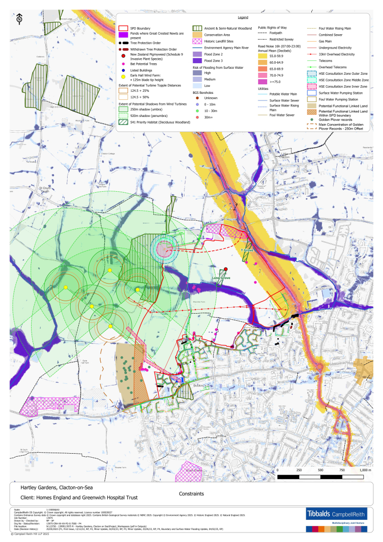 Figure 2.1 Combined constraints map