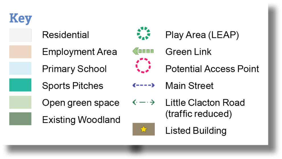 Figure 5.2 Key for Northern Character area opportunities plan