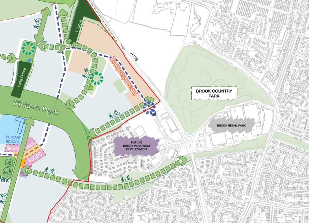 Figure 5.4 Eastern gateway character area opportunities plan