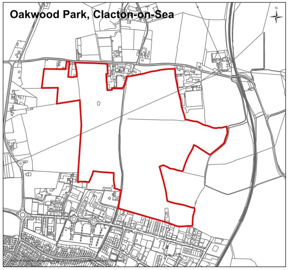 Map SAMU3 - Oakwood Park, Clacton